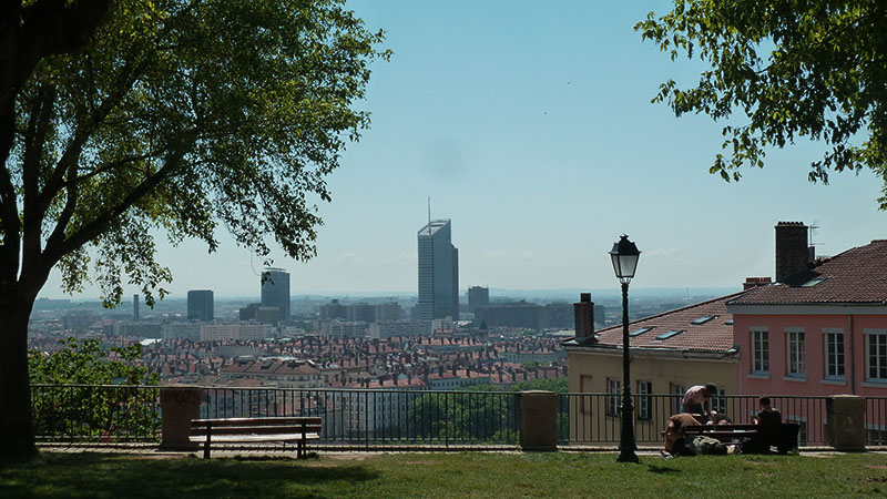 view from lyon 4 croix-rousse