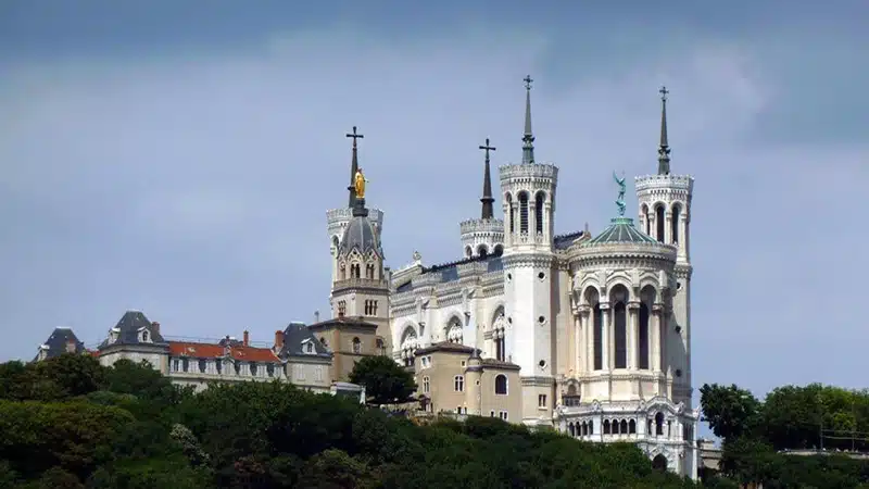 The Basilica Notre Dame de Fourviere in Lyon, France